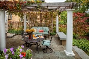 bluestone patio arbor